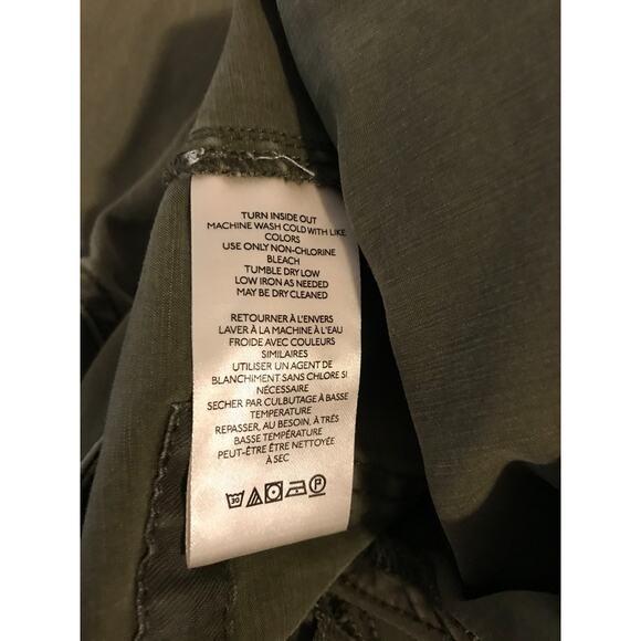 Anthropologie Pilcro Women's The Demilune Boot Utility Flare Green Pants - 31 - Picture 12 of 15